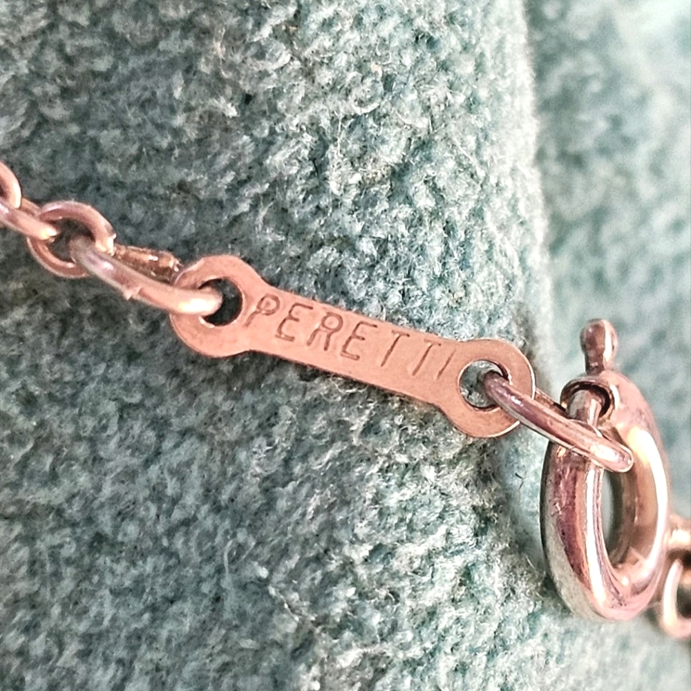 🫘Tiffany & Co. Large Bean Elsa Peretti Vintage Sterling 925 Pendant Necklace🌟 - Picture 7 of 16